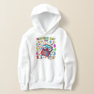 Camiseta Number Day Kids Hoodie Colourful Maths Calculator