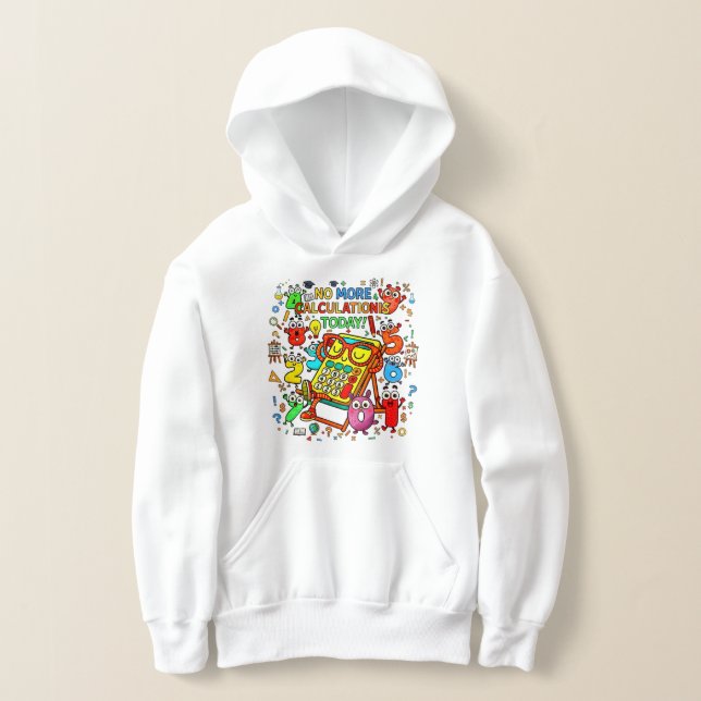 Camiseta Number Day Kids Hoodie | Fun Colourful Numbers (Postura )