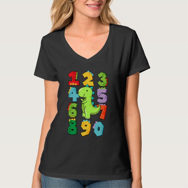 Camiseta Number Learning calculator costume matc day Math O (Frente)