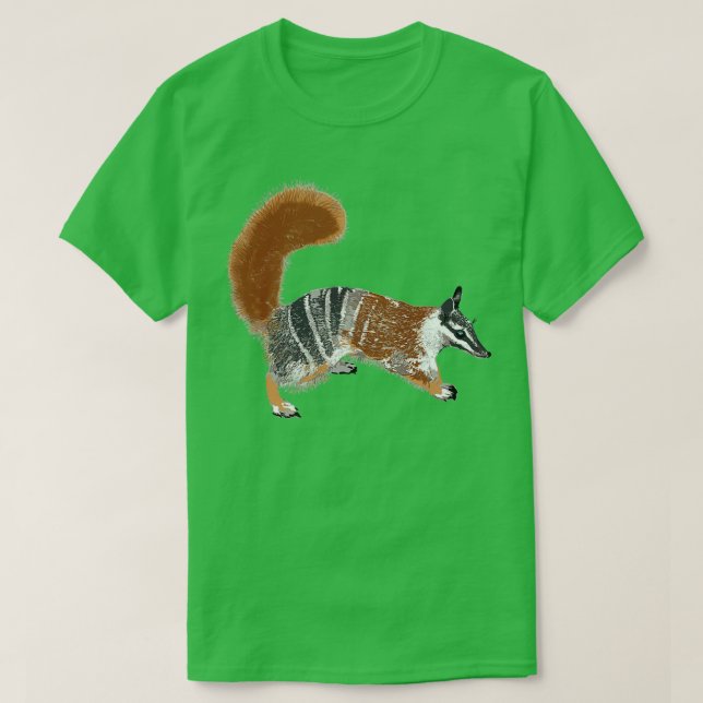 Camiseta Number Myrmecobius fasciatus por Chrissy Wild  (Frente do Design)