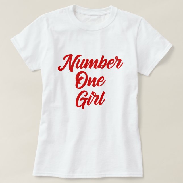 Camiseta Number One Girl (Frente do Design)