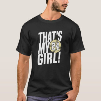 Camiseta Number Twenty Four That's My Girl 24 Softball Mom