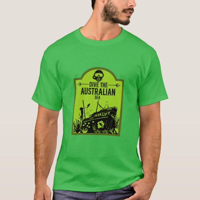 Camiseta Numeração dos naufrágios na Austrália (Frente)