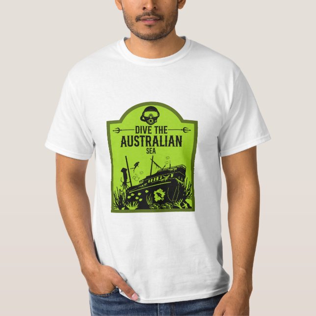 Camiseta Numeração dos naufrágios na Austrália (Frente)