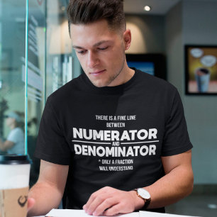Camiseta Numerador e Denominador por Ciência
