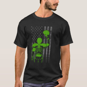 Camiseta Número 00: Bandeira De Jogador De Futebol Verde Co