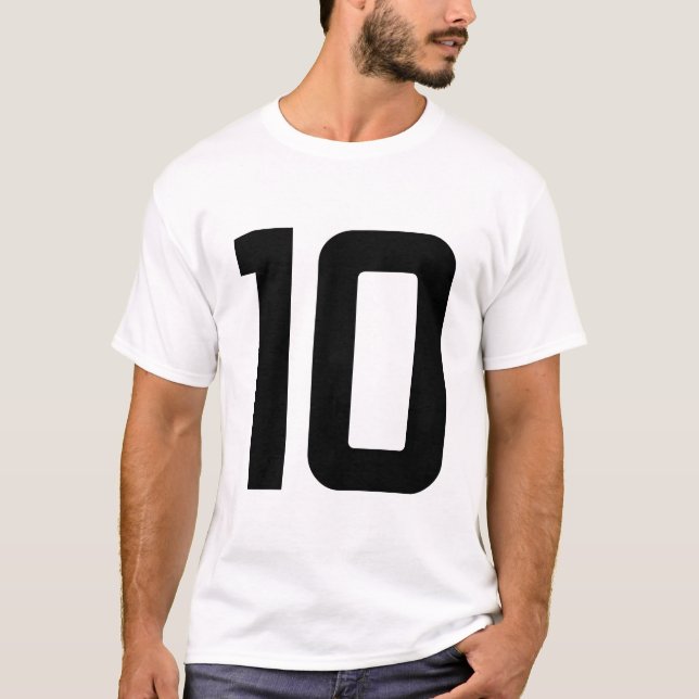 CAMISETA NÚMERO 10 (Frente)