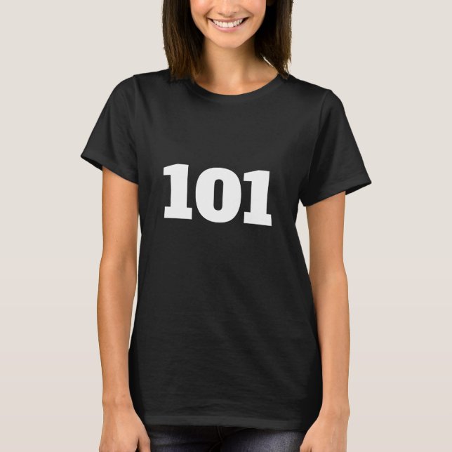 Camiseta número 101 Personalizada (Frente)