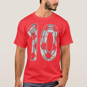 Camiseta Número 10 Jersey 10 Mãe Jogador Ventilador 1