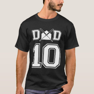 Camiseta Número 10 Jogadores Maior Ventilador para Baseball