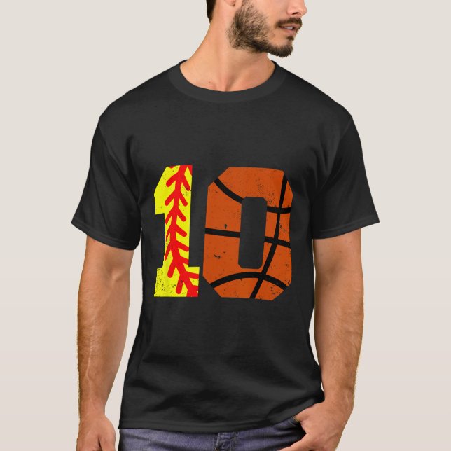 Camiseta Número 10 Softll Sketll Engraçado Anivers (Frente)