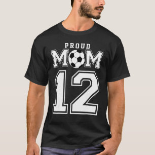Camiseta Número 12 Futebol de futebol orgulhoso personaliza