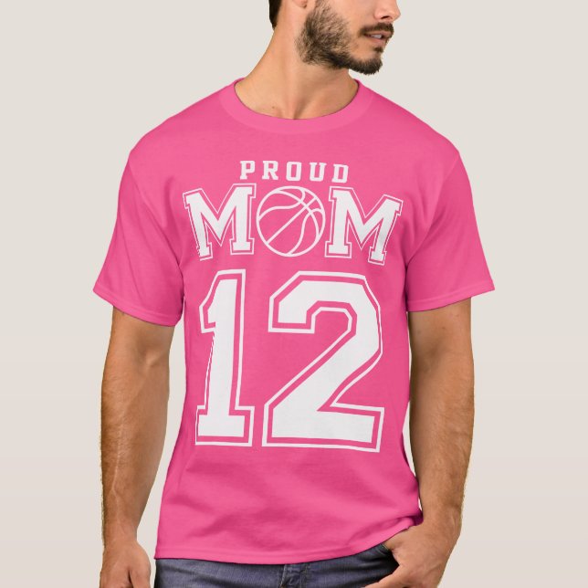 Camiseta Número 12 - Personalizada Mãe Personalizada De Bas (Frente)