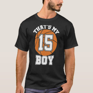 Camiseta Número 15 É o meu Pai de basquete 15