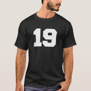 Camiseta Número 19 Jogador de Jersey 19 Impressão de Ventil