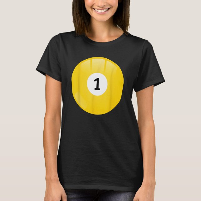 Camiseta Número 1 Bola de Piscina (Frente)