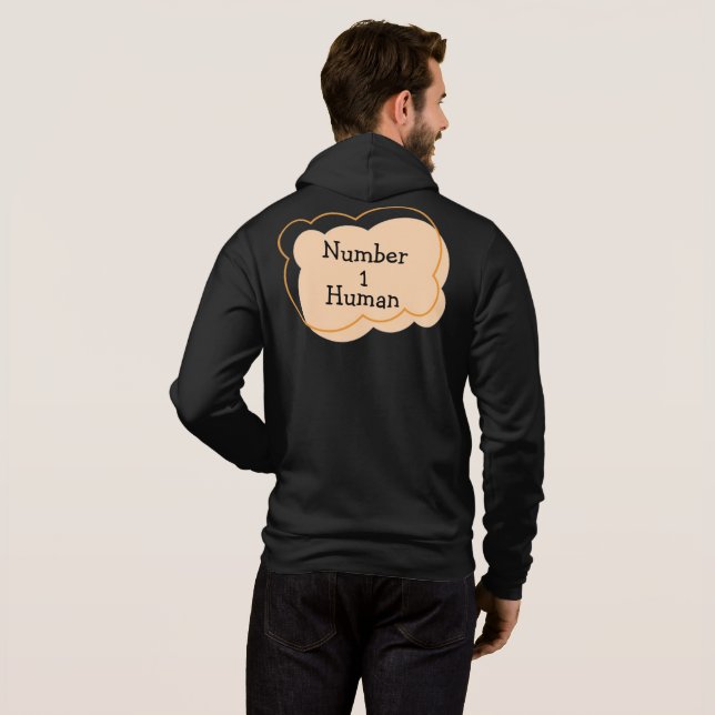 Camiseta Número 1 - Camisa-T humana (Parte Traseira Completa)