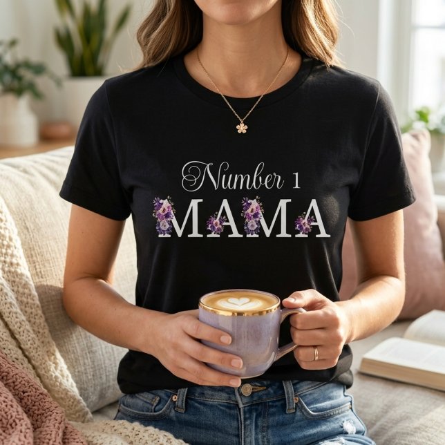 Camiseta Número 1 Mamãe Mulher (Criador carregado)