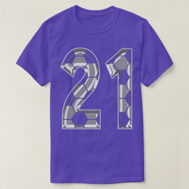 Camiseta Número 21 Jersey 21 (Frente do Design)