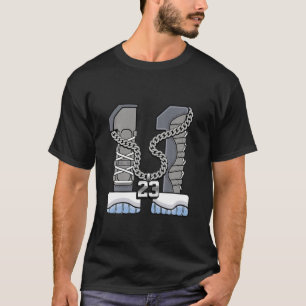 Camiseta Número 23 Calçados Correspondentes A Cinzas Legal