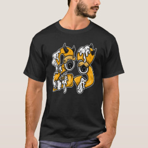 Camiseta Número 23 Colagem OG Yellow Toe 1s Correspondente