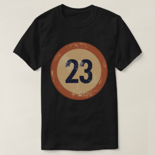 Camiseta Número 23 Vintage Desgastado