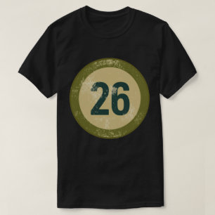 Camiseta Número 26 Vintage Desgastado
