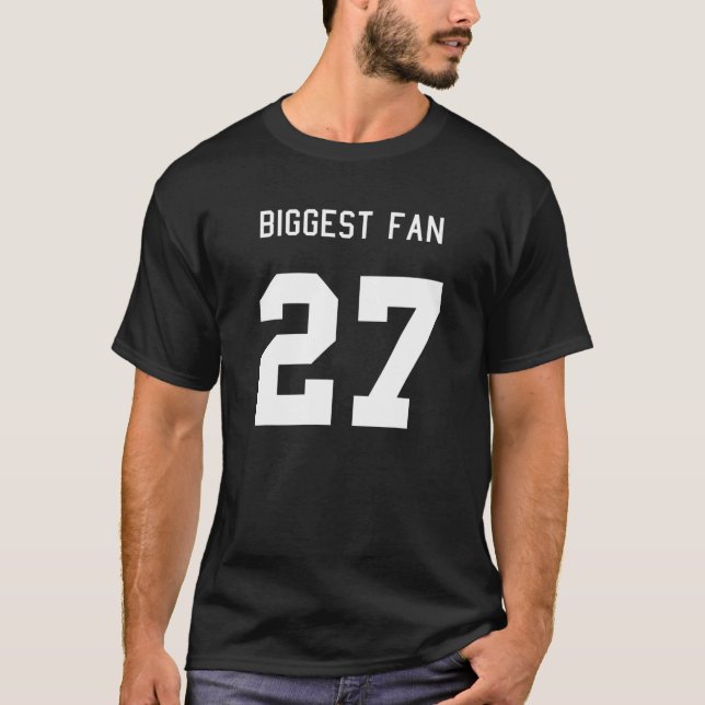 Camiseta Número 27 Maior Visto Esportivo Fan Esportivo Fute (Frente)