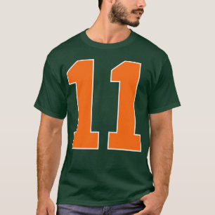 Camiseta Número 2 Esportes Laranja engraçado