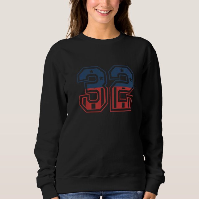 Camiseta Número 32 EUA (Frente)