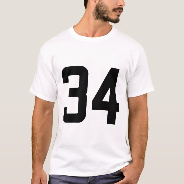 CAMISETA NÚMERO 34 (Frente)