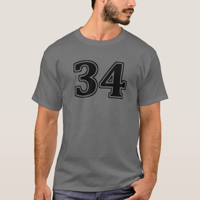 Camiseta Número 34 Trinta e Quatro Frentes (Frente)
