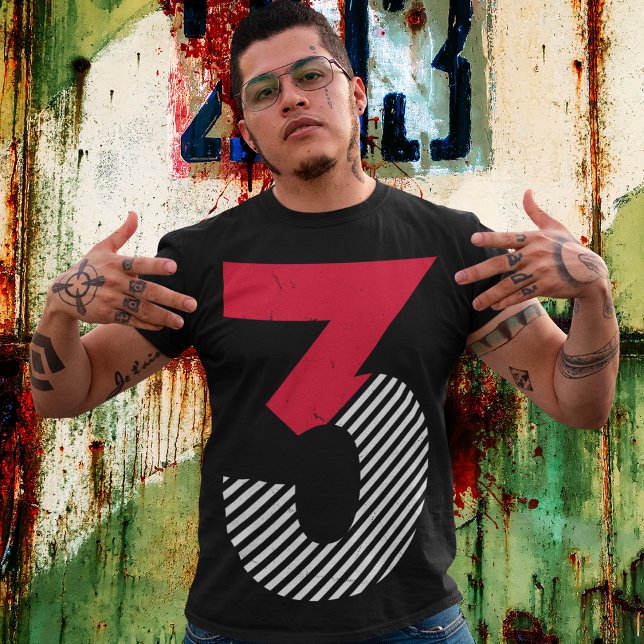 Camiseta Número 3 da sorte (Criador carregado)