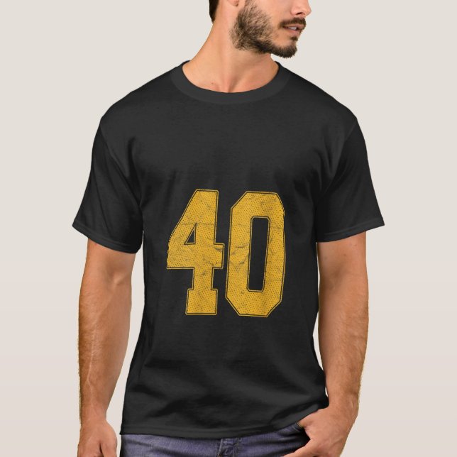 Camiseta Número 40 Equipe Uniforme de Esportes Numerada Jer (Frente)