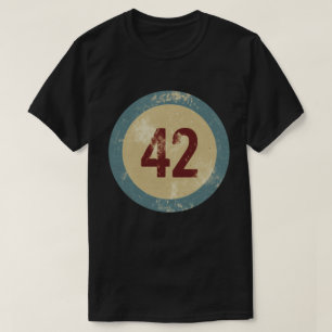 Camiseta Número 42 Vintage Desgastado