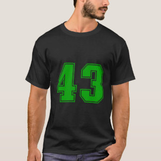 Camiseta Número 43 do Green Sports Fan Jersey