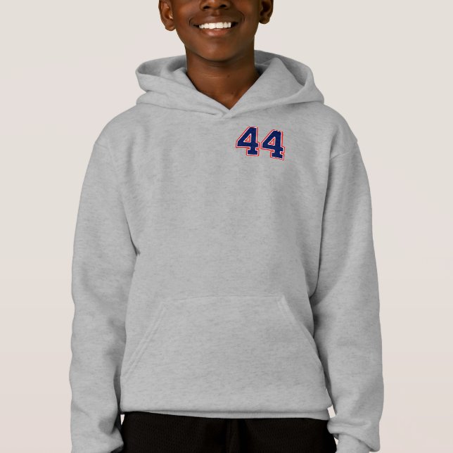 Camiseta Número 444 Sports Jersey Hoodie (Frente)
