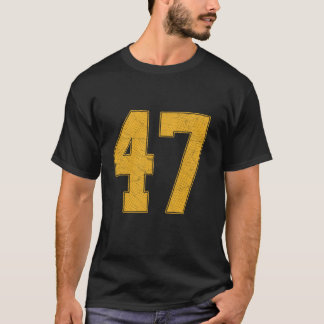 Camiseta Número 47 Equipe Uniforme de Esportes Numerada Jer