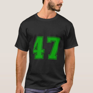 Camiseta Número 47 Green Sports Fan Jersey Número