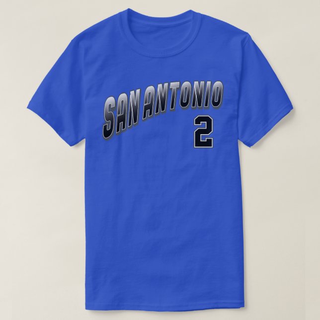Camiseta Número 4 de San Antonio Retro (Frente do Design)