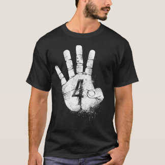 Camiseta NÚMERO 4 Formas fantásticas de dizer Olá Academia