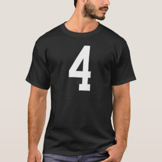 Camiseta Número 4 Treinamento de Design traseiro