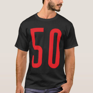 Camiseta Número 50 Red Sports Fan Jersey Número