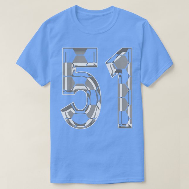 Camiseta Número 51 Jersey 51 (Frente do Design)