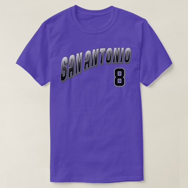 Camiseta Número 5 de San Antonio Retro (Frente do Design)