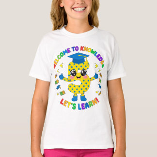 Camiseta Número 5 Fofo Bem-vindo ao Conhecimento Vamos Apre