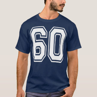 Camiseta Número 60 Birthday Varsity Sports Team Jersey