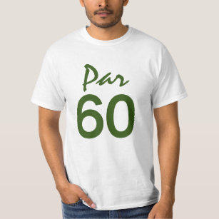 Camiseta Número 60 do campo de golfe para o aniversário de 