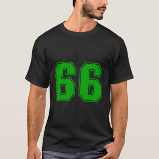 Camiseta Número 66 Green Sports Fan Jersey Número