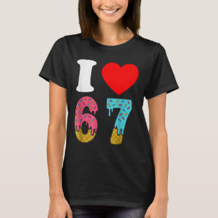 Camiseta Número 67 Eu Amo Seis Sete Clic 6 7 67 Meme Casal
